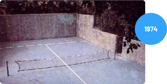 Padel Platz im Jahr 1974